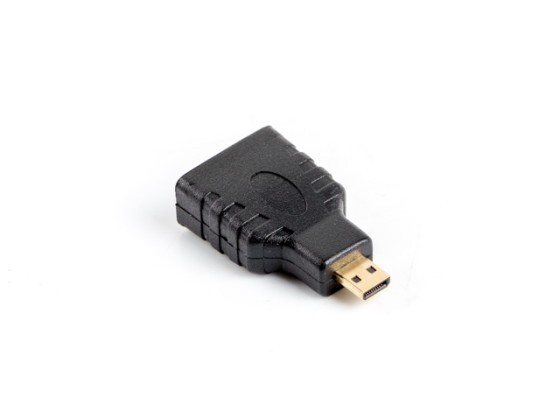 HDMI(F)-&gt;HDMI MICRO(M) ADAPTER SVART LANBERG