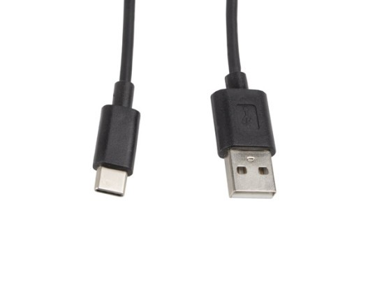 USB-C(M)-&gt;USB-A(M) 2.0 KABEL 1M SVART LANBERG