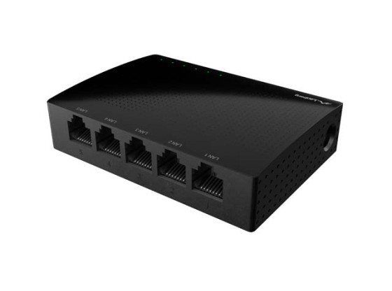 LANBERG SWITCH DSP1-1005 5X 1GB/S OBEMANNAD GIGABIT ETHERNET DESKTOP 5V V2