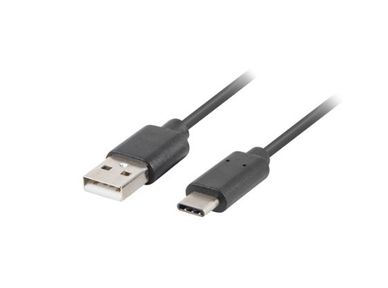USB-C(M)-&gt;USB-A(M) 2.0 KABEL 3M SVART QC 3.0 LANBERG