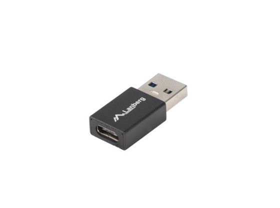USB-C(F) 3.1-&gt;USB-A(M) ADAPTER SVART LANBERG