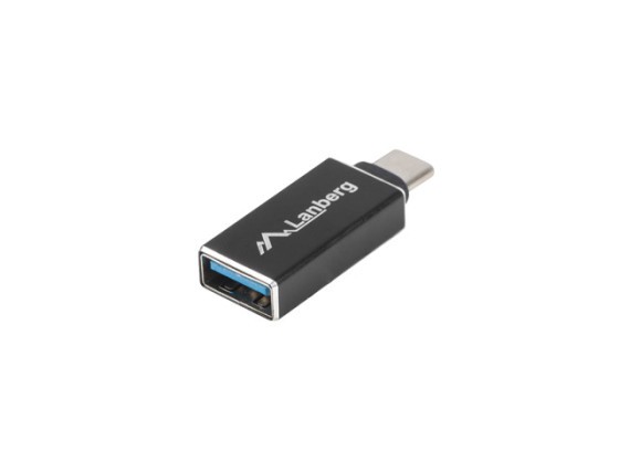 USB-C(M) 3.1-&gt;USB-A(F) ADAPTER SVART OTG LANBERG