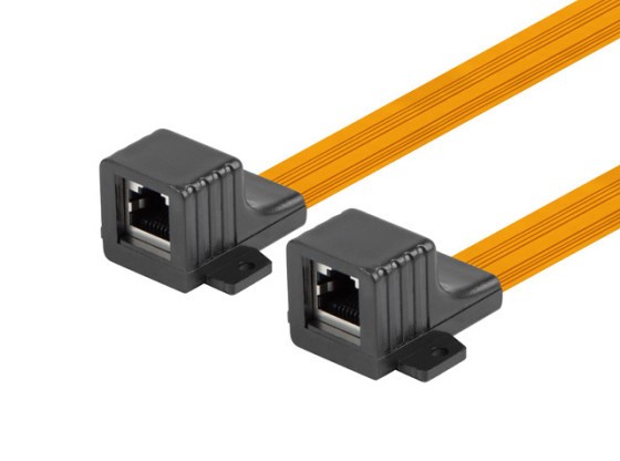 RJ45 INLINE-KOPPLARE SMAL FÖNSTERKABEL 23CM LANBERG