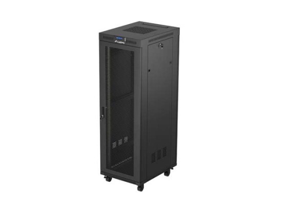 RACKSKÅP 19" FRISTÅENDE 37U/600X800 (FLAT PACK) MED NÄTDÖRR LCD SVART LANBERG V2