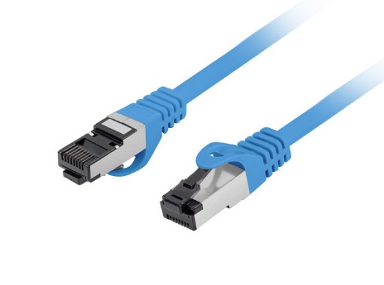 PATCHKABEL CAT.8.1 S/FTP LSZH CU 1M BLÅ FLUKE PASSERADE LANBERG