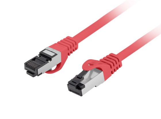 PATCHKABEL CAT.8.1 S/FTP LSZH CU 0.25M RÖD FLUKE PASSERADE LANBERG