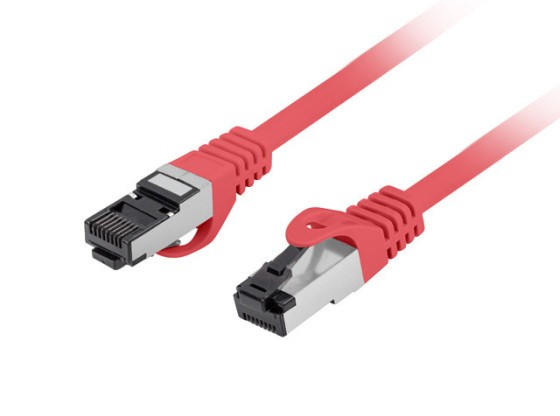 PATCHKABEL CAT.8.1 S/FTP LSZH CU 0.5M RÖD FLUKE PASSERADE LANBERG