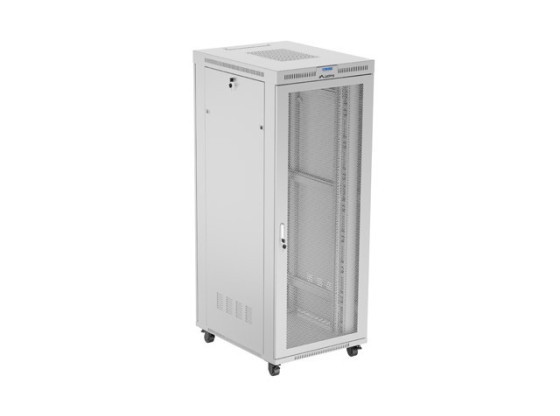 RACKMONTERAT INSTALLATIONSSKÅP 19" 42U 800X1000 GRÅ LCD PERFORERAD DÖRR LANBERG (FLAT PACK)