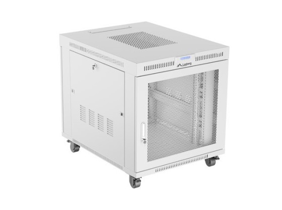 RACKMONTERAT INSTALLATIONSSKÅP 19" 15U 800X1000 GRÅ LCD PERFORERAD DÖRR LANBERG (FLAT PACK)