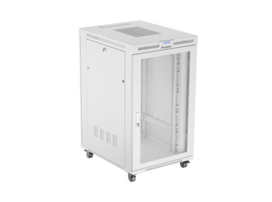 RACKMONTERAT INSTALLATIONSSKÅP 19" 27U 800X1000 GRÅ LCD PERFORERAD DÖRR LANBERG (FLAT PACK)