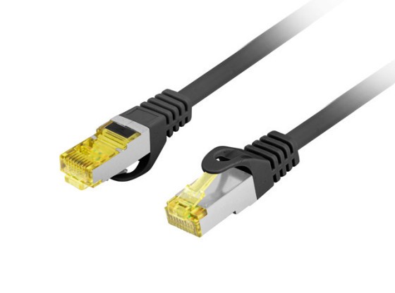 PATCHKABEL CAT.6A S/FTP LSZH CU 10M SVART FLUKE PASSED LANBERG