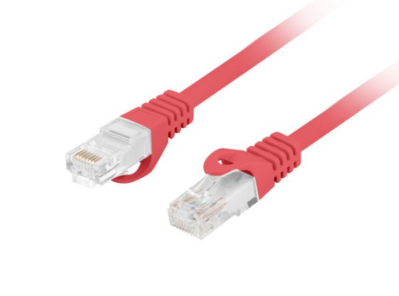 PATCHKABEL CAT.6 UTP LSZH CU 15M RÖD FLUKE PASSERADE LANBERG