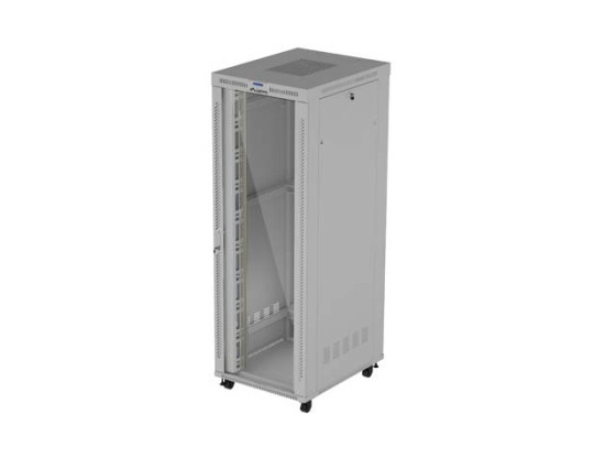 RACKMONTERAT INSTALLATIONSSKÅP 19" 47U 800X1000 GRÅ GLASDÖRR LCD LANBERG (FLAT PACK) V2