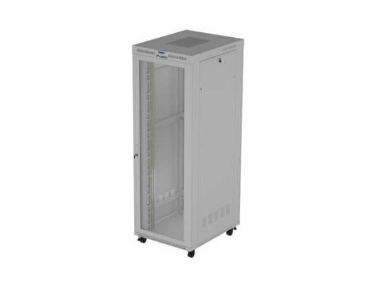 INSTALLATIONSRACK 19" 47U 800X1000 GRÅ LCD PERFORERAD DÖRR LANBERG (FLAT PACK) V2