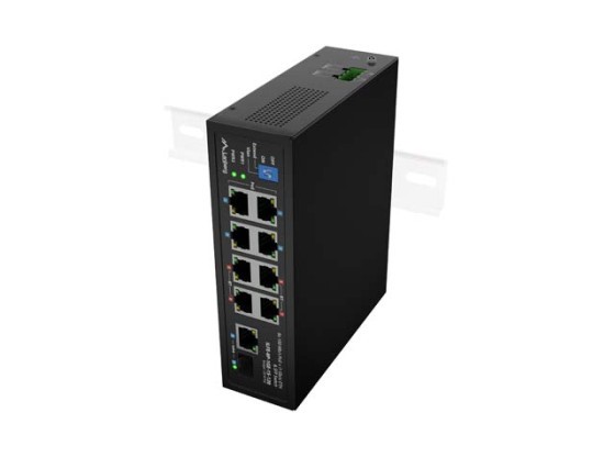 SWITCH LANBERG ILFE-8P-1GE-1S-120 LÄTT INDUSTRI POE 4XBT 4XAT SFP+ETH DIN FAST ETHERNET