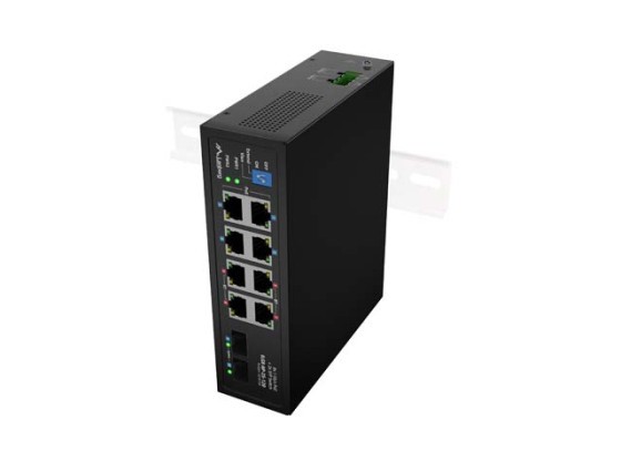 SWITCH LANBERG ILGE-8P-2S-120 LÄTT INDUSTRI POE 4XBT 4XAT 2XSFP DIN GIGABIT ETHERNET