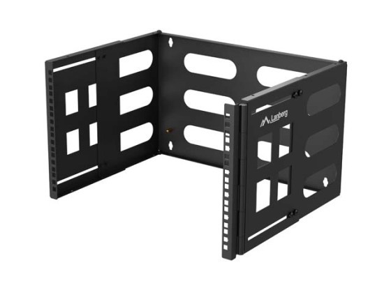 VÄGGFÄSTE 19" 6U RACK 497X400/240 SVART LANBERG