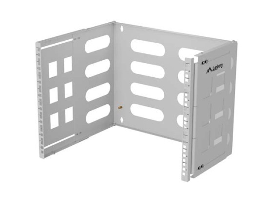 VÄGGMONTERAT RACK 19" 8U 497X400/240 GRÅ LANBERG