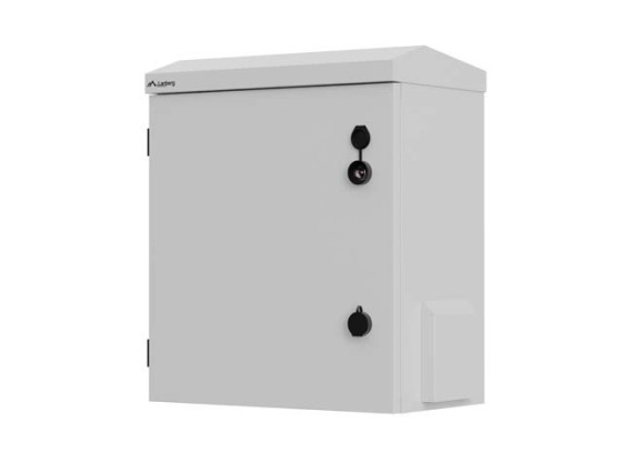 RACKSKÅP 10" VÄGG-/STOLPMONTERING IP55 HERMETISKT 420X300X500 GRÅTT LANBERG (MONTERAT)