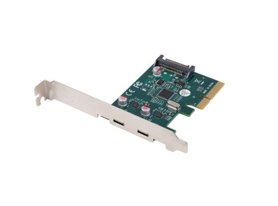 PCI EXPRESS X1-KORT->2X USB-C 3.2 GEN 2X1 LÅGPROFIL LANBERG