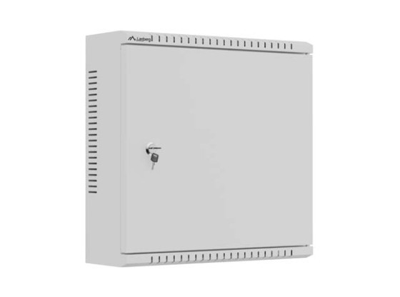 TPR 10" MONTERINGSKAPSLING MED NÄTPLÅT 400X400X140 GRÅ LANBERG (MONTERAD)