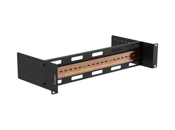 MONTERINGSSKENA DIN TS-35 19" 2U SVART LANBERG