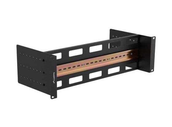MONTERINGSSKENA DIN TS-35 19" 3U SVART LANBERG