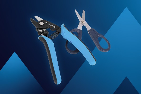 Nya Lanberg Fiber Tools: NT-0105 Fiberstripper och NT-0106 Kevlar-sax