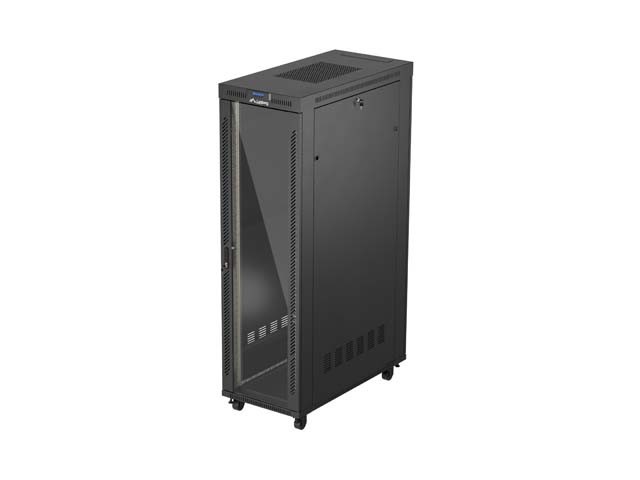 INSTALLATIONSRACK 19" 42U 600X1200 SVART GLASDÖRR LCD LANBERG (FLAT PACK) V2