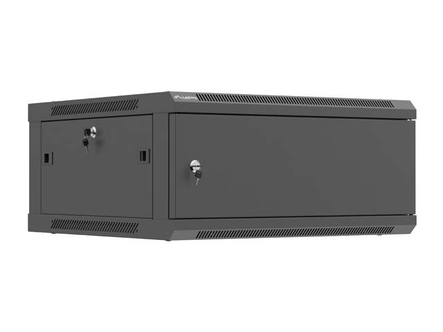 INSTALLATIONSRACK 19" 4U 600X600 SVART METALLDÖRR LANBERG (FLAT PACK)